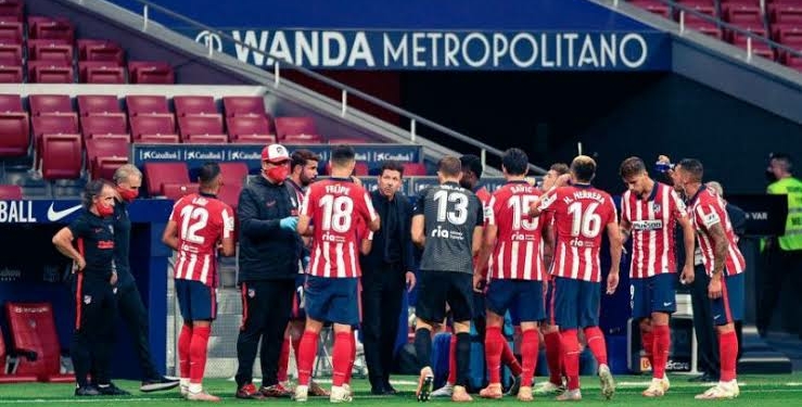 Two Atletico Madrid staff test positive for Covid-19 ahead of Champions League tie