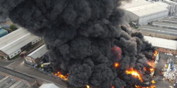 VIDEO: Massive fire breaks out in Birmingham, over 100 firefighters struggle to put it out