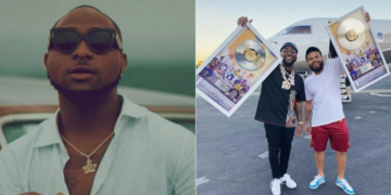 Davido receives honorary plaque as his album hits 1 billion streams