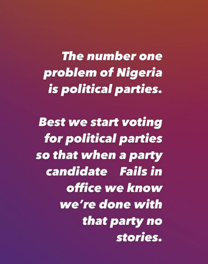 Actress, Ruth Kadiri gives reason why voting should be abolished in Nigeria