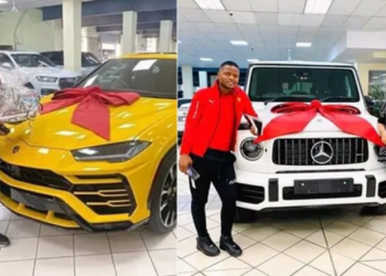 Couple surprise each other with exotic car gifts