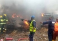 BREAKING: Fire guts 10 cars, trailer in LASTMA’s office