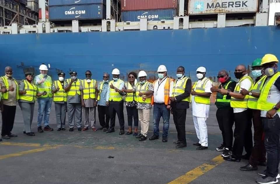 Nigeria receives biggest container vessel in history at Onne Ports (PHOTOS)