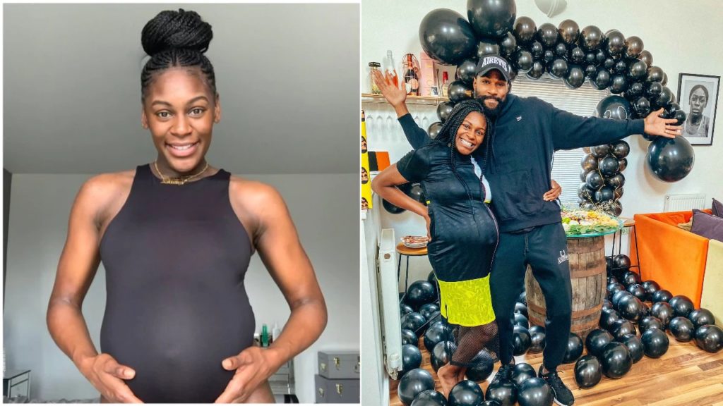 Photo's : BBNaija ex housemate, Mike and pregnant wife, Perri throw a private baby shower