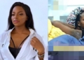 #BBNaija: Fans drag Wathoni over her dark armpit (Video)