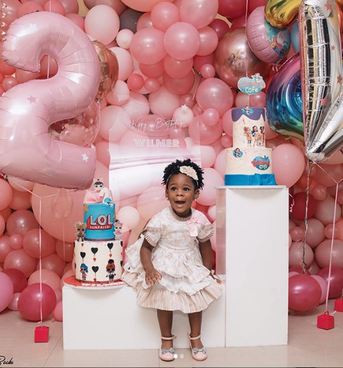 Photos: Singer, Patoranking celebrates daughter as she clocks 2