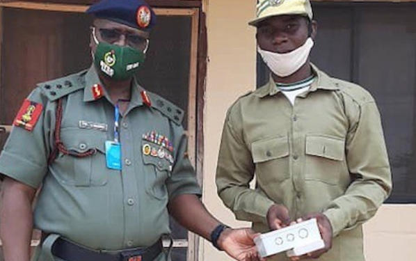 COVID-19: Corp member invents body temperature reading device in Nasarawa