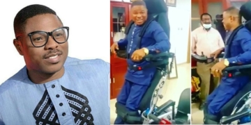 Gospel musician Yinka Ayefele stands on his feet again (video)