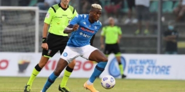 Osimhen bags hat-trick, assist as Napoli hammer opponent 11-0 in pre-season game