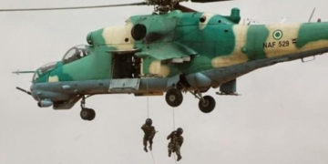 Military airstrike hits ISWAP location, eliminates scores of terrorists in Borno