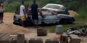 Suspected cultists set rival group leader's car ablaze in Bayelsa