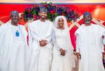 VIDEO: Buhari’s daughter Hanan weds hearthrob Muhammad Turad Shaaban in first Aso Villa wedding