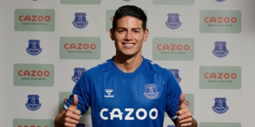 Everton sign James Rodriguez from Real Madrid