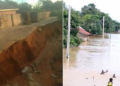 PHOTO: Several families trapped as landslide surrounds buildings in Owerri after heavy downpour