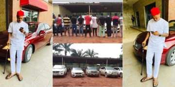 Days after his release, alleged Fraudster, Bitcoin Lord Shows off Newly Acquired Car (Photos)