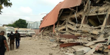 PHOTOS: Tragedy as school building collapses in Lagos