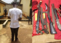 Police parade 16-year-old boy for bringing double-barrelled gun to school in Anambra