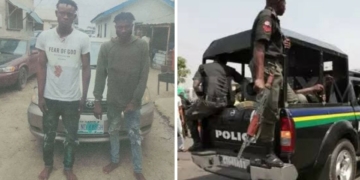 Police nab two suspected members of robbery gang that specialize in snatching vehicles from Uber drivers in Lagos