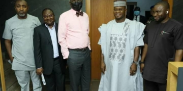 Yahaya Bello visits Fashola, reveals cause of  Lokoja tanker explosion