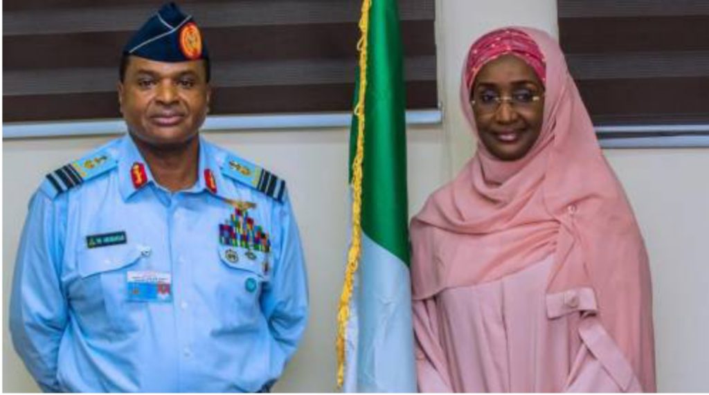 After being rumoured to be President Buhari’s Mistress, Humanitarian Affairs Minister, Sadiya Farouq reportedly marry Chief Of Air Staff in secret ceremony