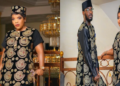 Empress and John Njamah twinning in 'Isi agwu' as they storm their brother's wedding