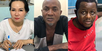 Two Nigerian men, one white woman arrested in Vietnam for drug trafficking