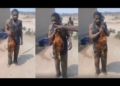 Chicken thief forced to eat raw chicken as punishment by angry mob (video)