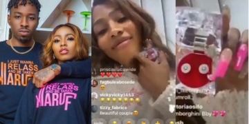 Ike’s surprise birthday box to Mercy is allegedly a diamond ring worth almost N10million (Video)