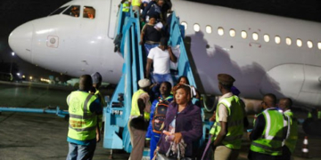 arrival at airport in Nigeria