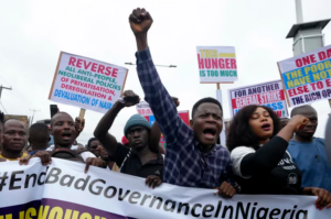 august protest in Nigeria