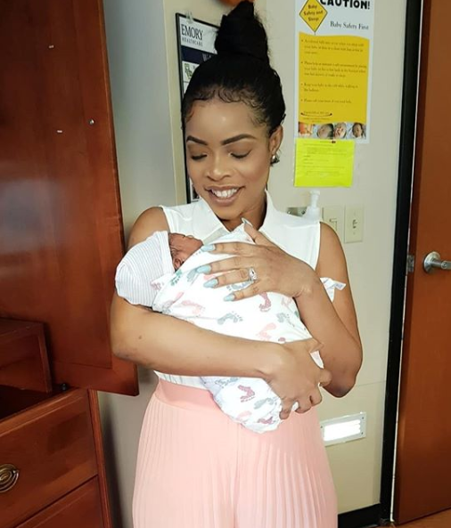 Linda Ikeji shares first photos with her son, Baby J